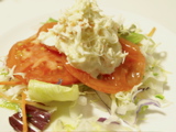tomato and crab sarad